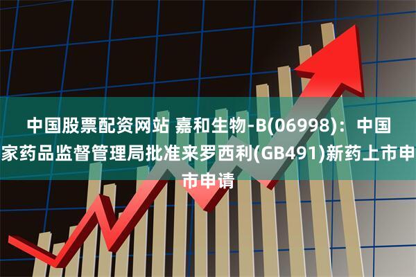 中国股票配资网站 嘉和生物-B(06998)：中国国家药品监督管理局批准来罗西利(GB491)新药上市申请